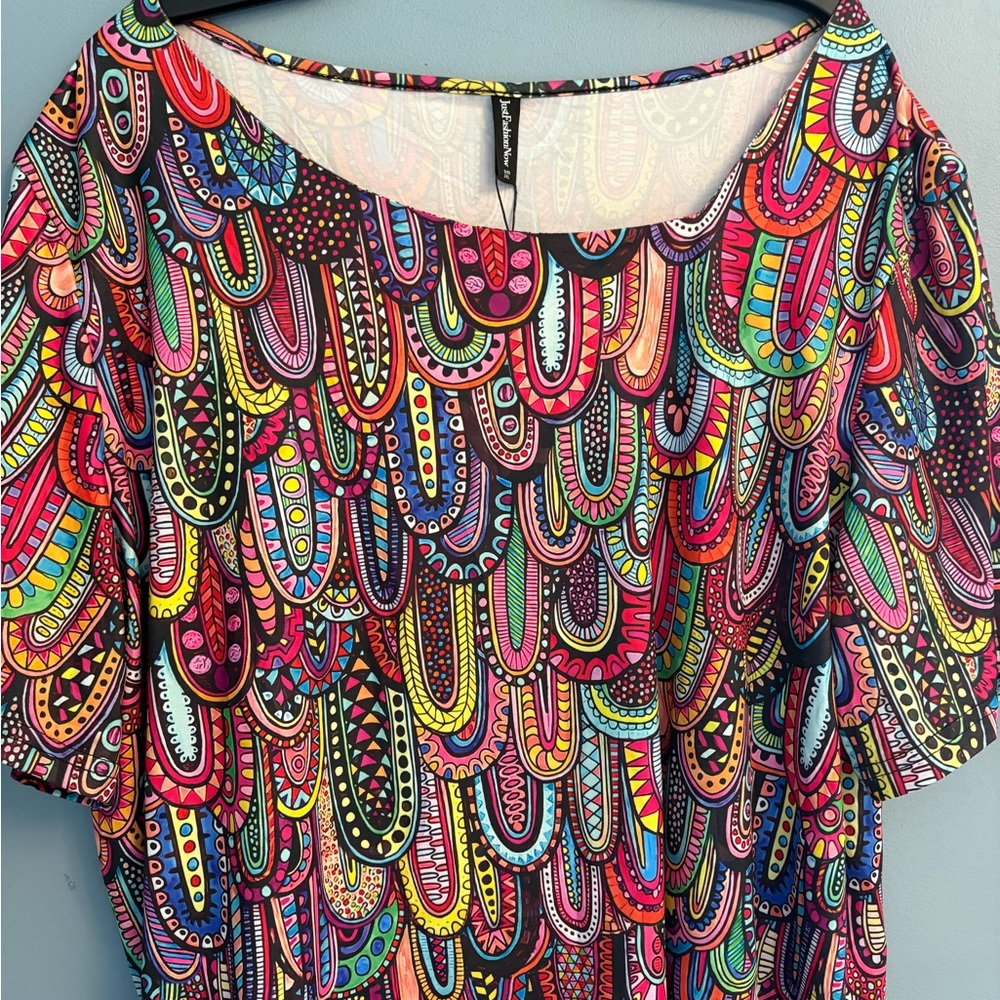 LOFT Colorful Patterned Women's Blouse - Picture 2 of 8